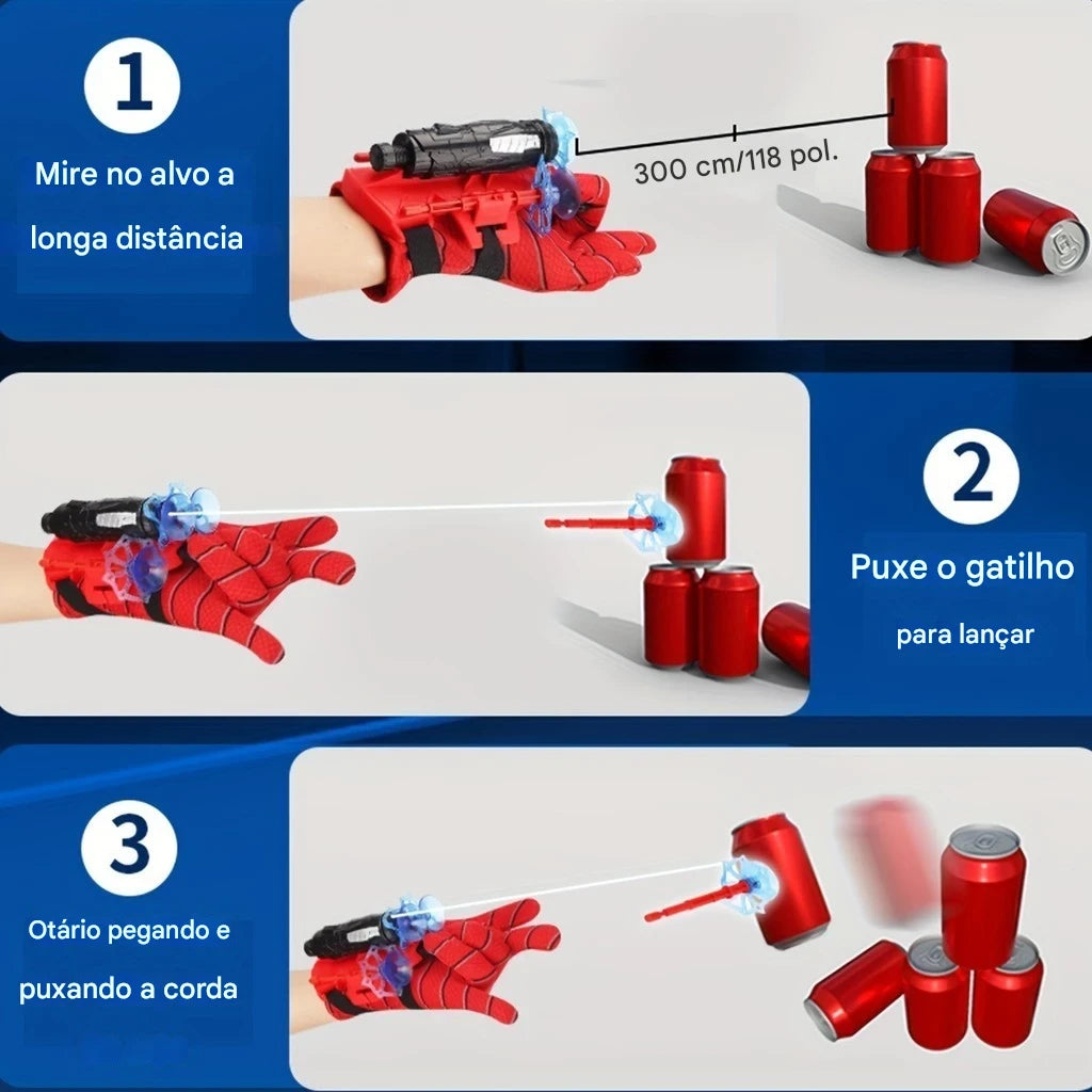 Luva Lança Dardos Spider Man