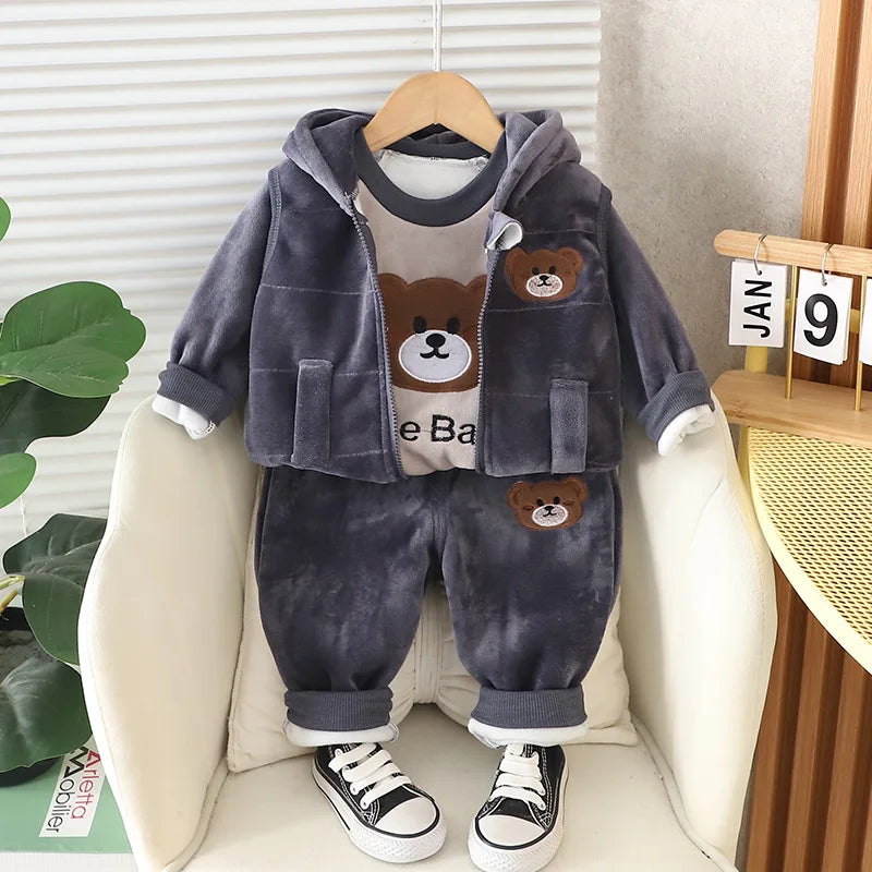 Conjunto Ursinho para o Inverno