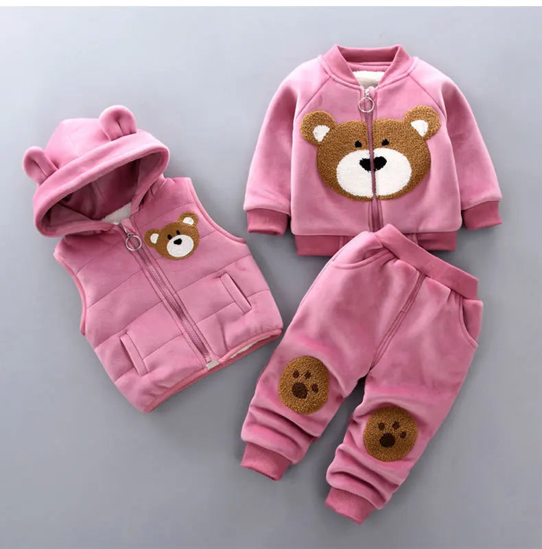 Conjunto Ursinho para o Inverno