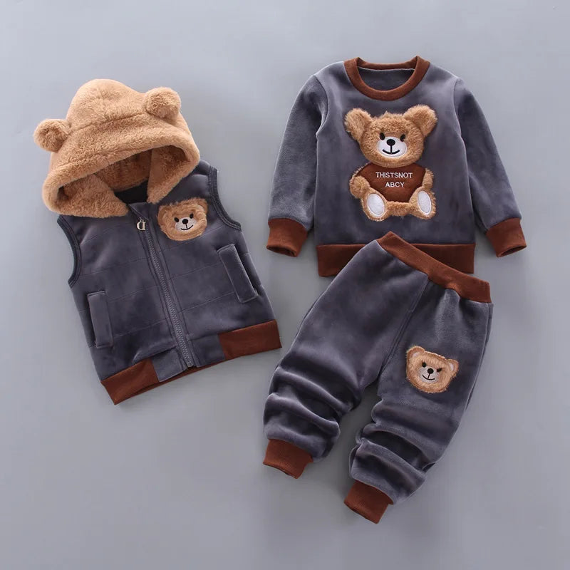 Conjunto Ursinho para o Inverno