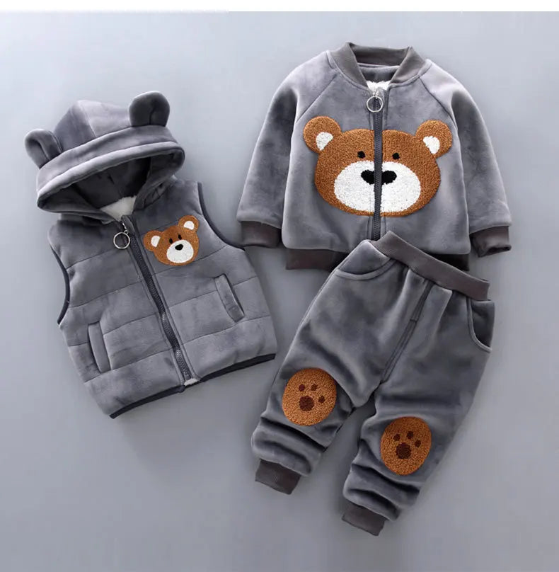 Conjunto Ursinho para o Inverno
