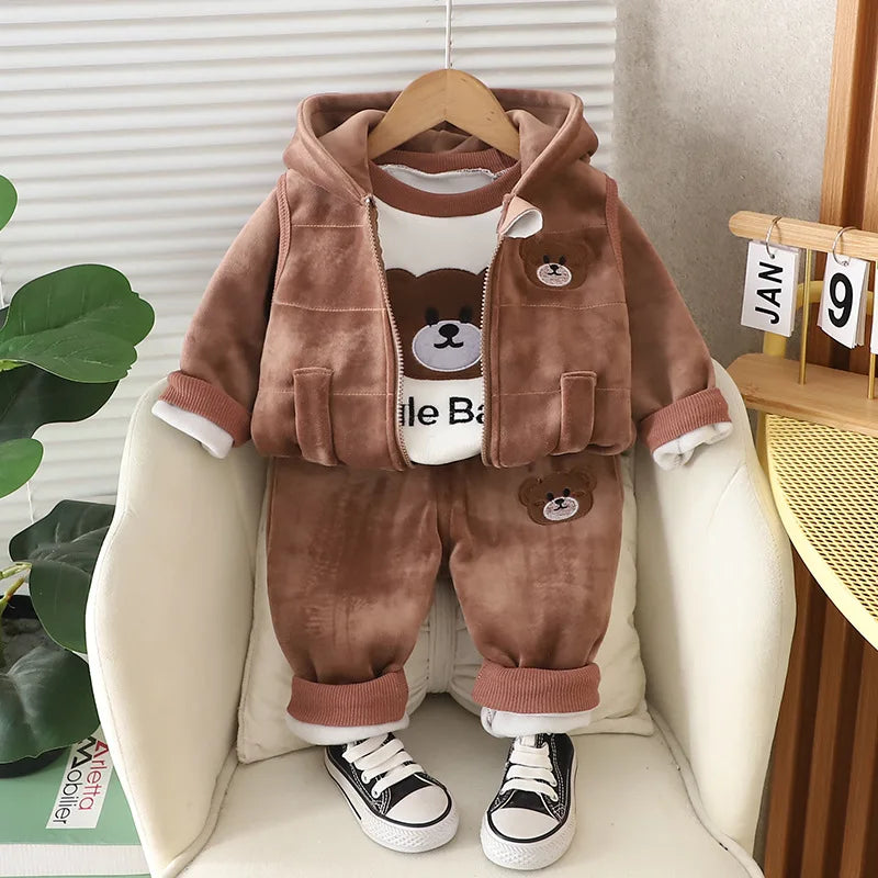 Conjunto Ursinho para o Inverno