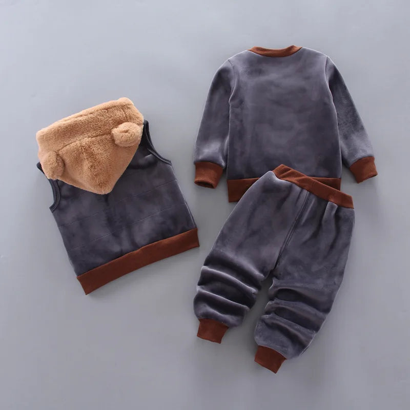 Conjunto Ursinho para o Inverno